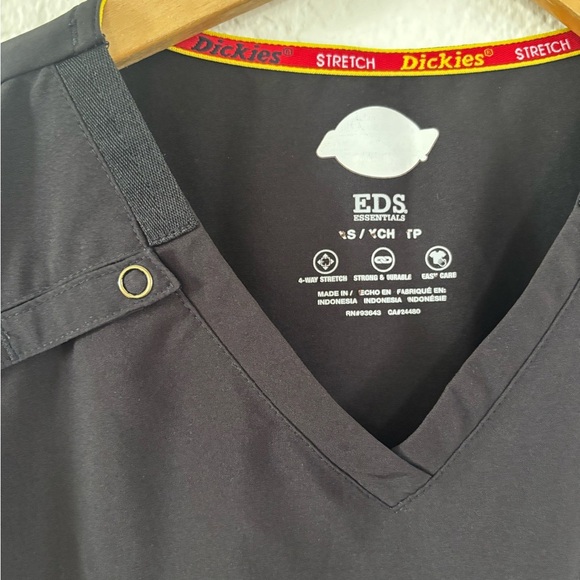 Dickies Black Scrub Top Size XS - Picture 4 of 9